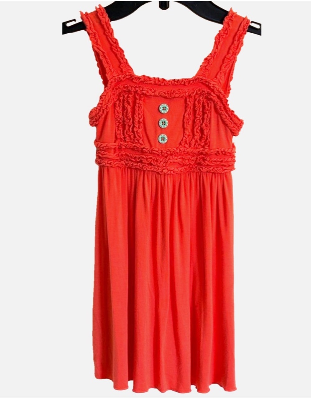 Matilda Jane Girls Orange Ruffle Knit Dress Size 4 Boutique Style
